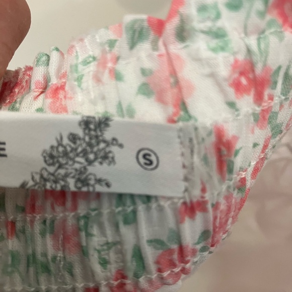 Altar'd State Pink Floral Ruffle Skort - Picture 4 of 4